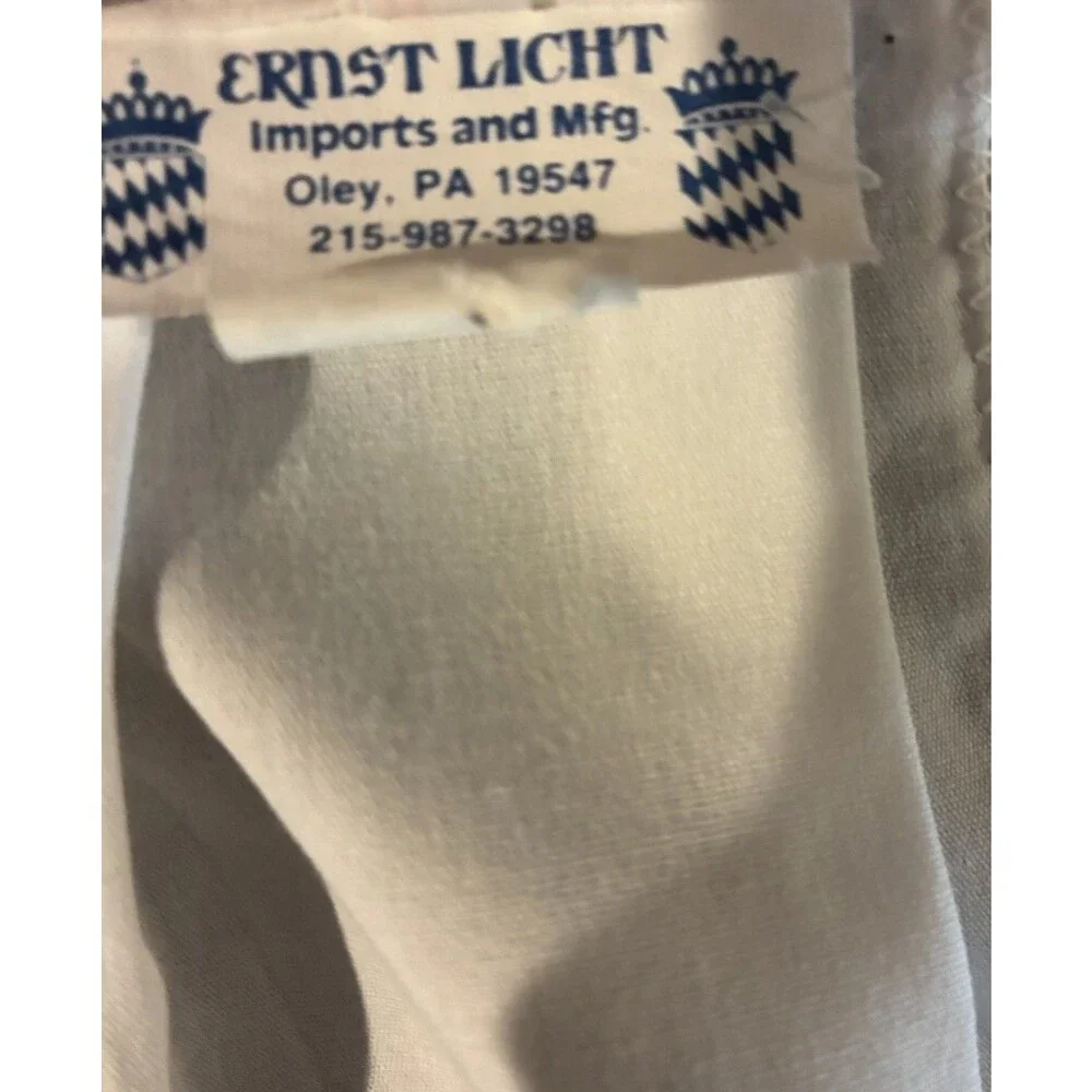 VTG Battenburg Lace Apron New ERNST LIGHT GERMAN HALF SIZE APRON Medium